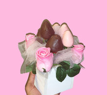 Load image into Gallery viewer, Chocolate Covered Strawberry Floral Bouquet