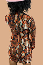 Load image into Gallery viewer, Python Print Mini-Dress